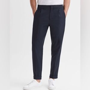 REISS BRIGHTON
RELAXED DRAWSTRING TROUSERS WITH TURN-UPS - 32